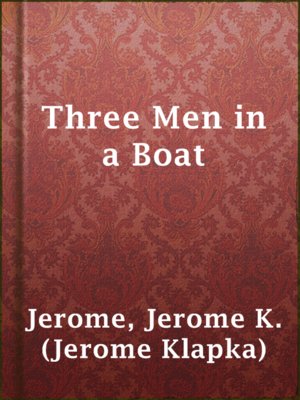 cover image of Three Men in a Boat